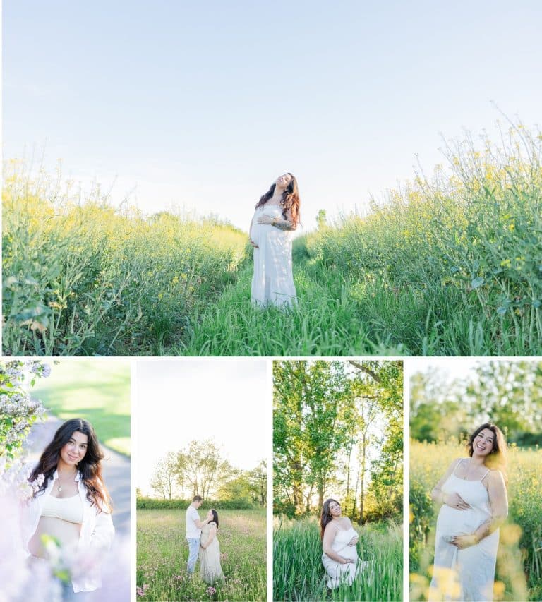 Lire la suite à propos de l’article Idée cadeau pour la fête des mères – séances photos de grossesse ou famille autour des fleurs
